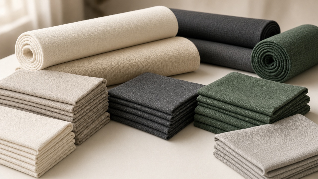 Rolled fabrics illustrating a wholesale material conversation.